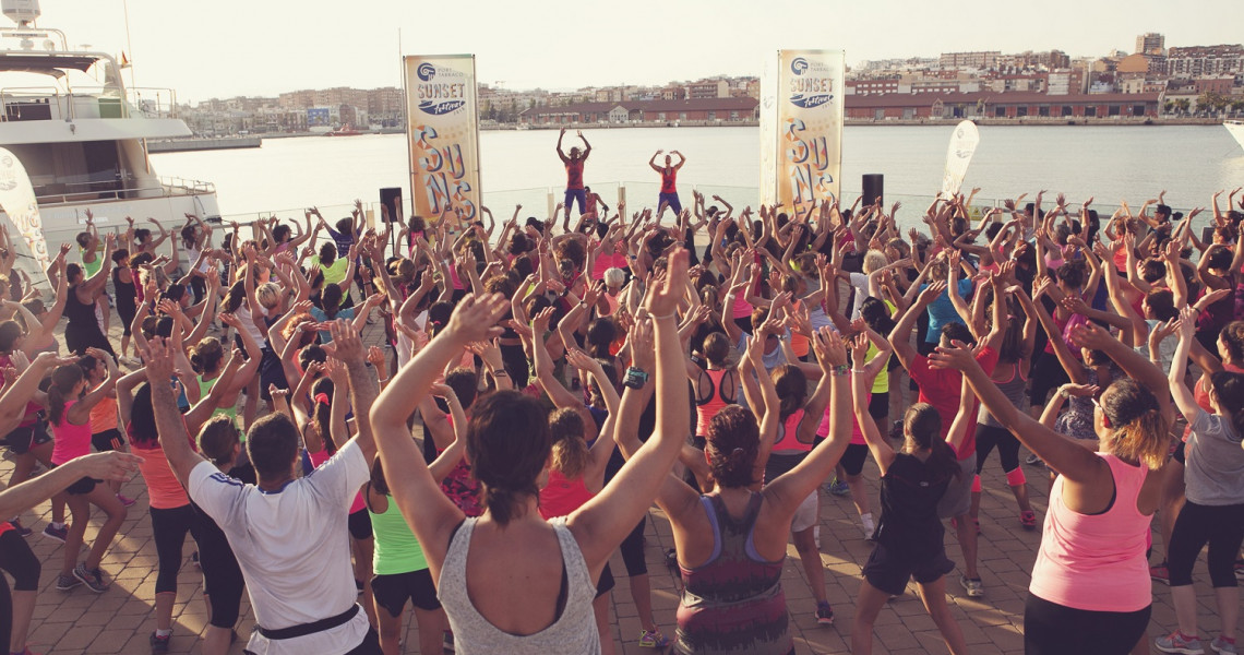 port tarraco sunset festival ZUMBA